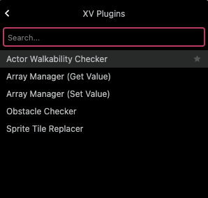 Add XV Plugins sub event in GB Studio event