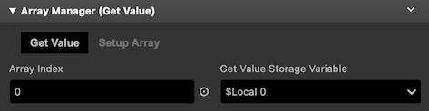 Array Manger Get Value
